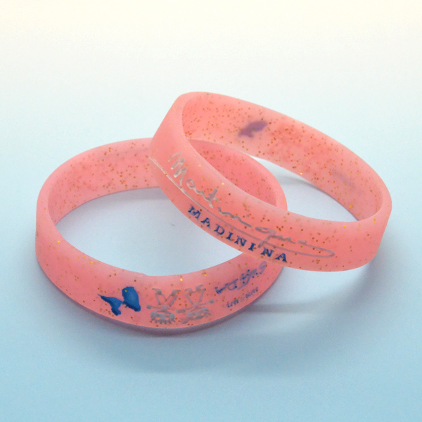 Customer Printing Logo Silicone Bracelet