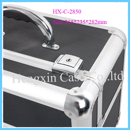 Aluminum Frame ABS Panel PVC Inside Cosmetic Cases