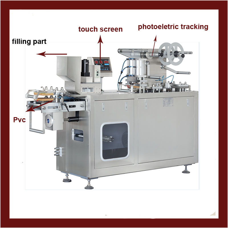 Dpp-150 Flat Type Blister Packaging Machine Pharmaceutical Equipment