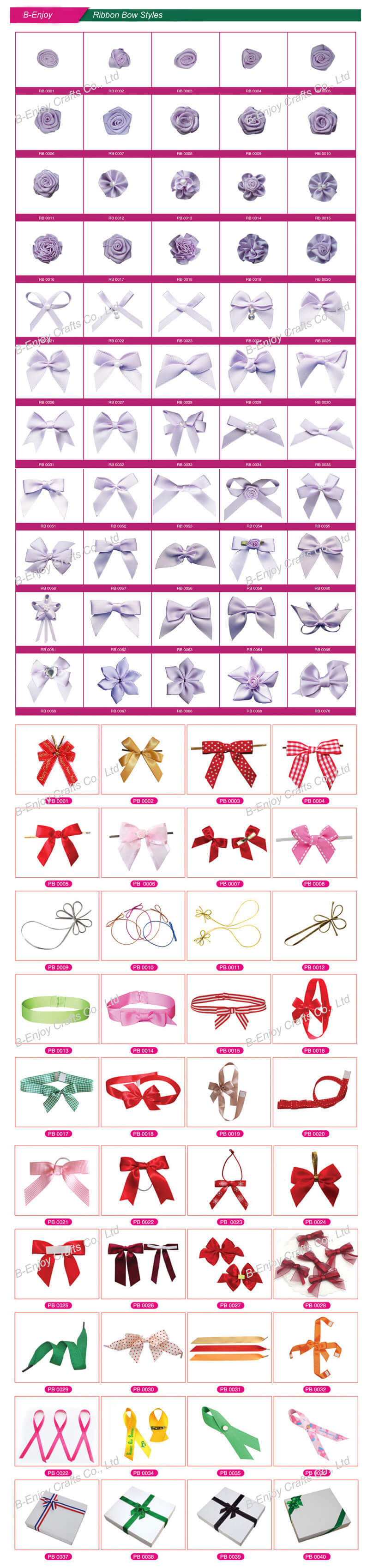 Customized Handmade Types of Ribbon Bows for Gift Package Box Girl Dress Cosmetics Package Chocolate Skin Care Promotion