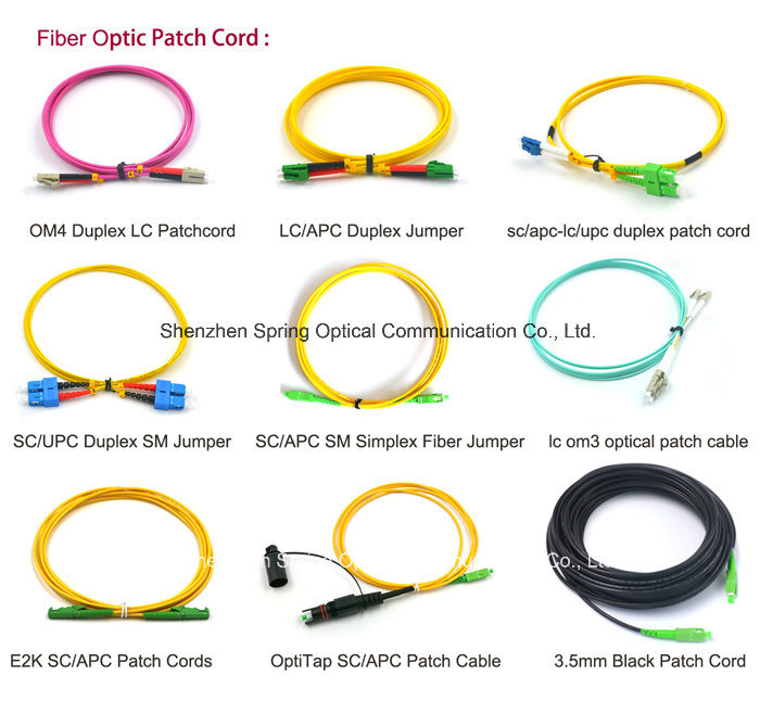 LC/Upc-LC/Upc Duplex Fiber Optic Patch Cord Cables