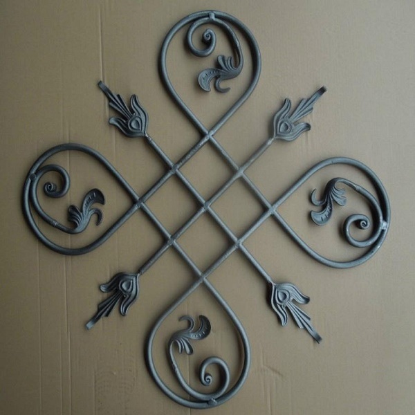 Decorative Flower Craft Fence Wrought Iron for Home and Garden