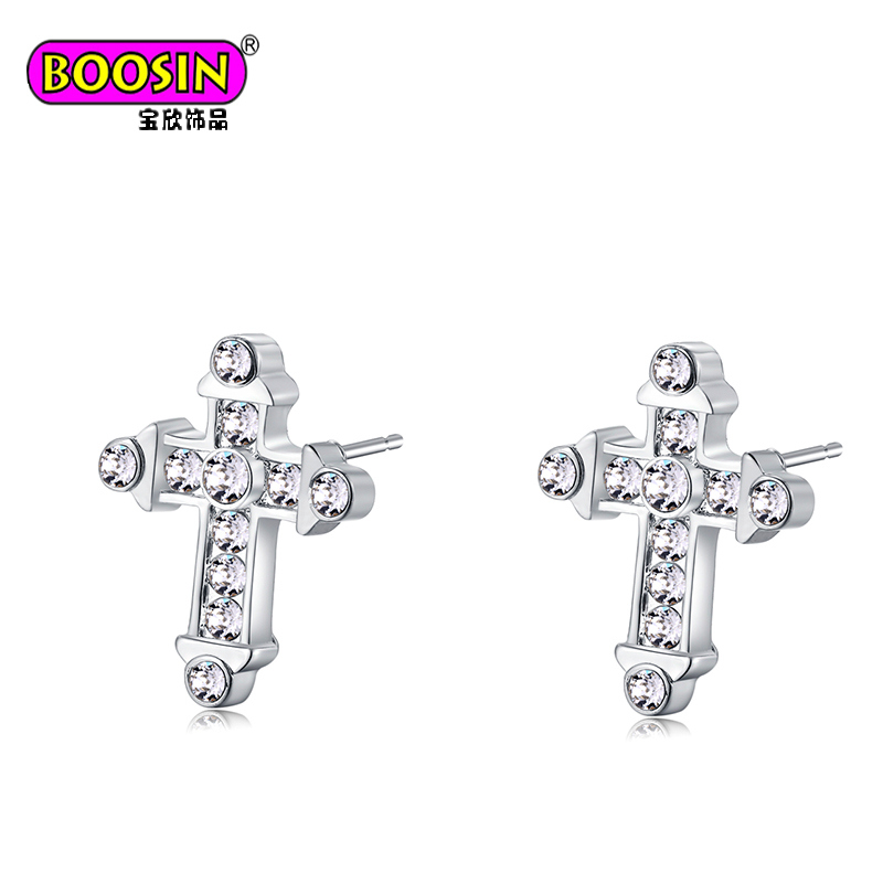 Fashion Jewelry Round 5mm CZ Diamond Stud Earrings for Women