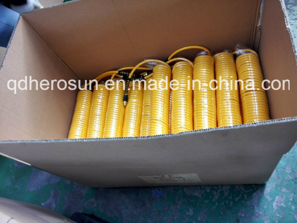 PU Coil Tube with Copper Fittings 3/8