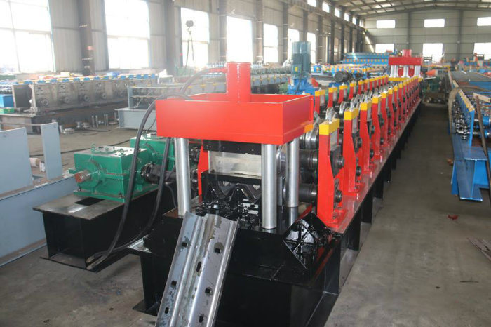 Two Waves Cold Rolled Highway Guardrail Roll Forming Machine