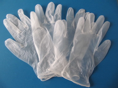Powdered and Powder Free Disposable Examination Vinyl Gloves Clear White