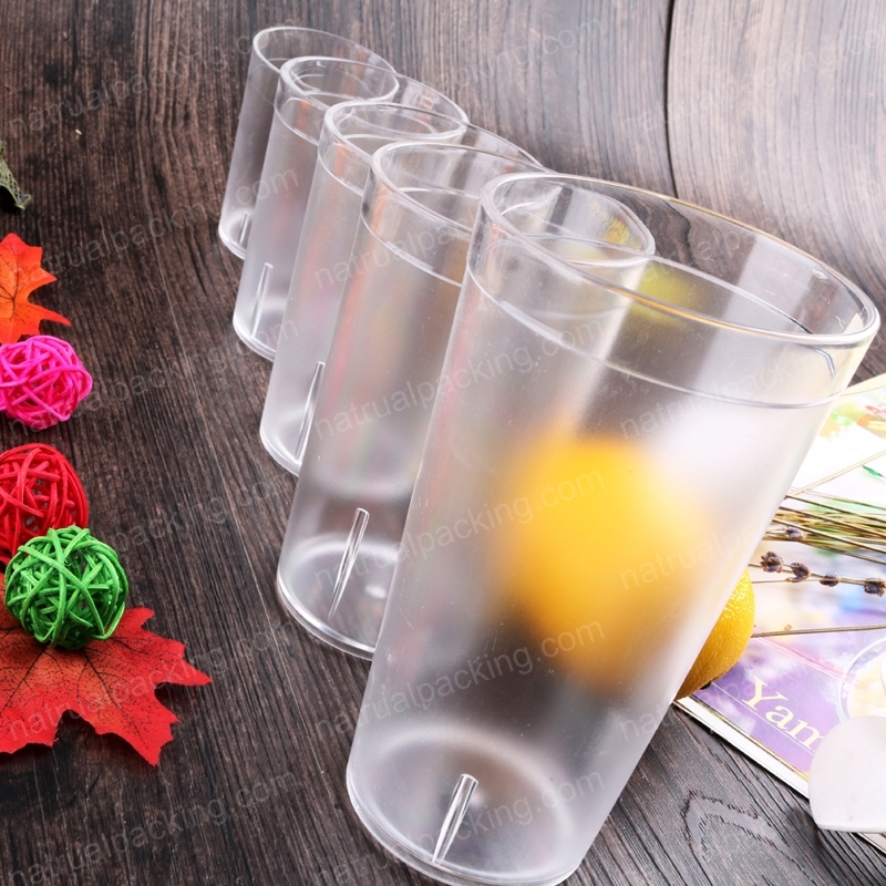 Pet Plastic Cups for Iced Coffee and Fruit Juice