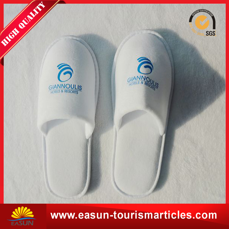 Best Price Custom Embroidery Logo Hotel Slippers