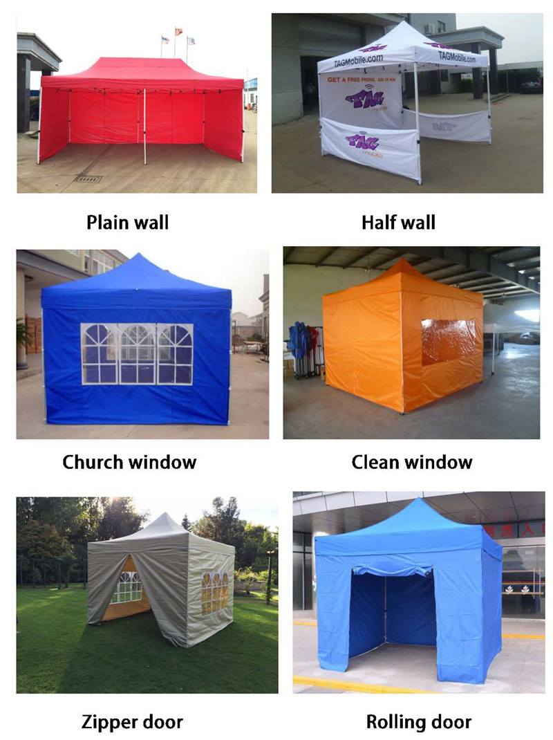 3mx3m Best Quality Pop up Canopy Folding Tent with Wall