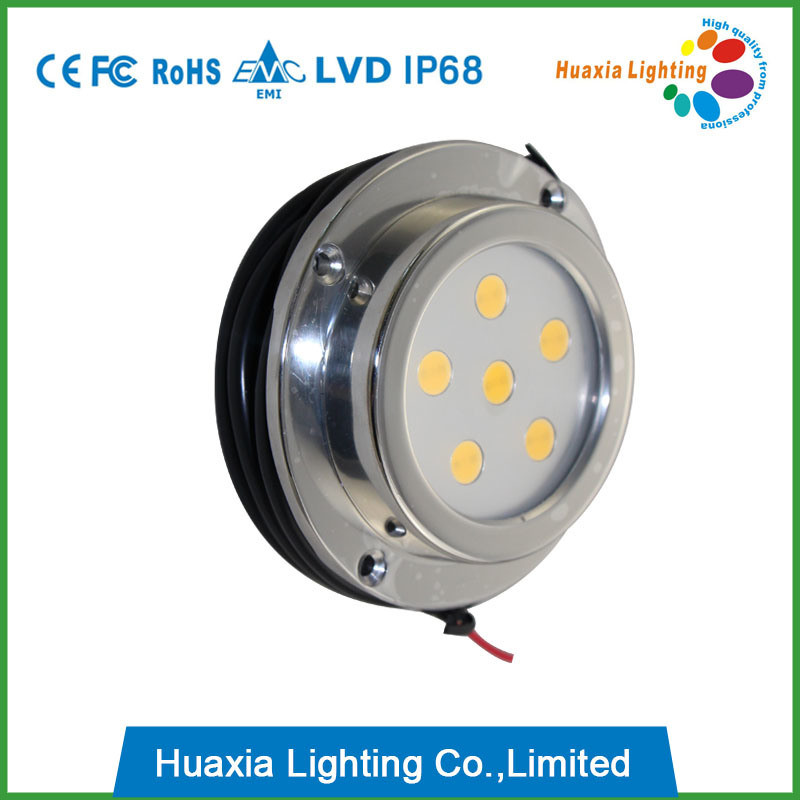 Stainless Steel 6W LED Underwater Lamp Marine Light