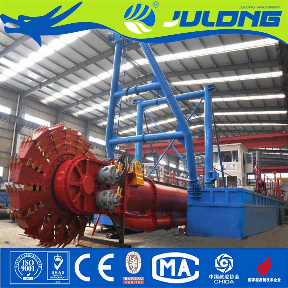 Julong 18 Inch 3000m3/Hr Bucket-Wheel Suction Dredger for Sand and Reclamation Works