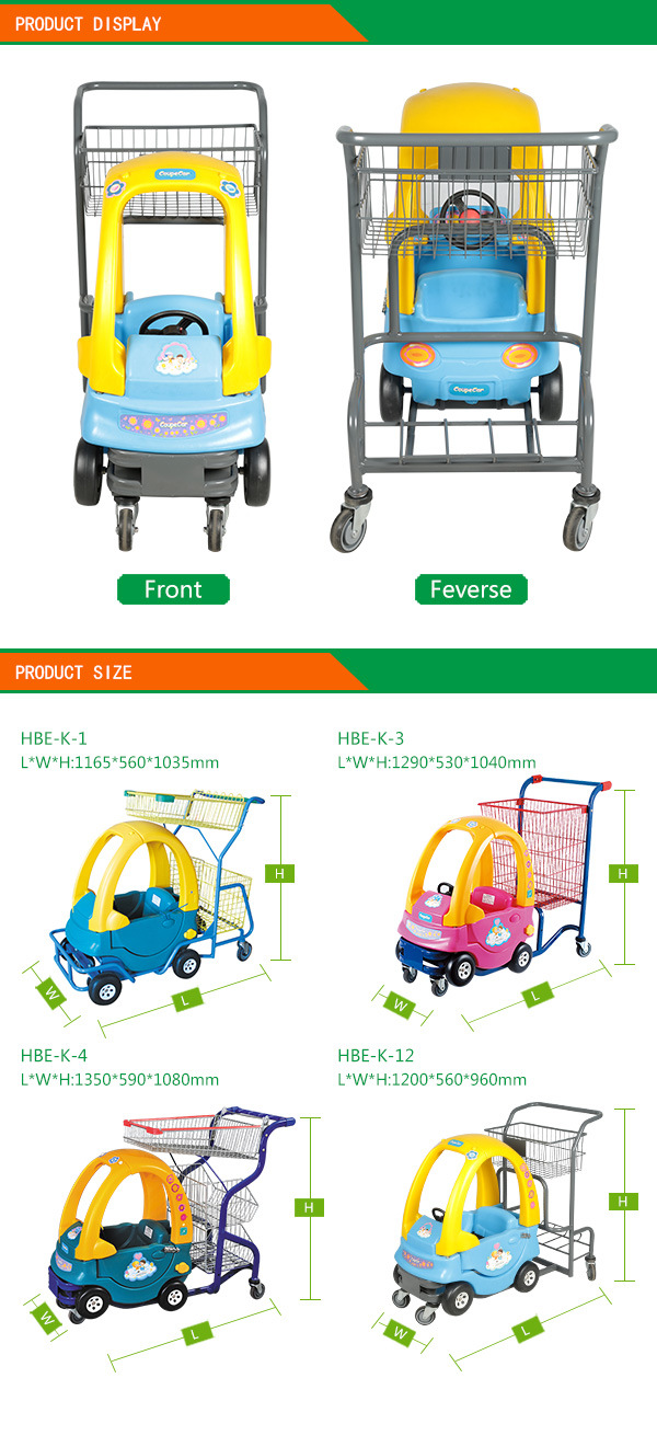 Shopping Mall Supermarket Kids Shopping Trolley Children Cart