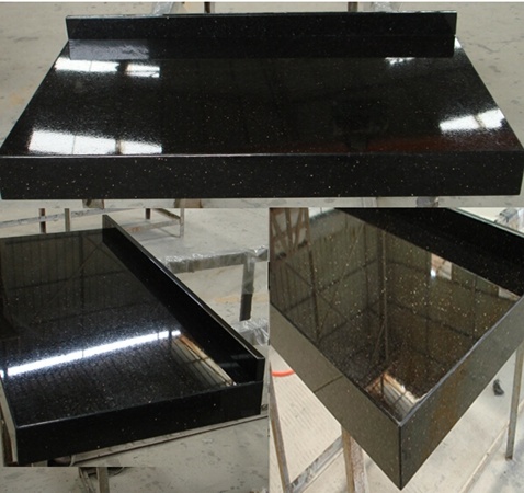 Black Galaxy Granite Countertops for Kitchen, Bathroom (YY-GS1672)