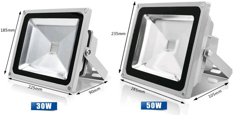 50W IP65 RGB Remote Controller LED Outdoor Floodlight