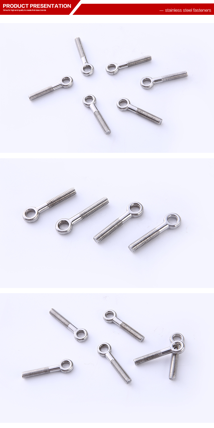 DIN444 Top Quality Eye Bolt with Stainless Steel Material