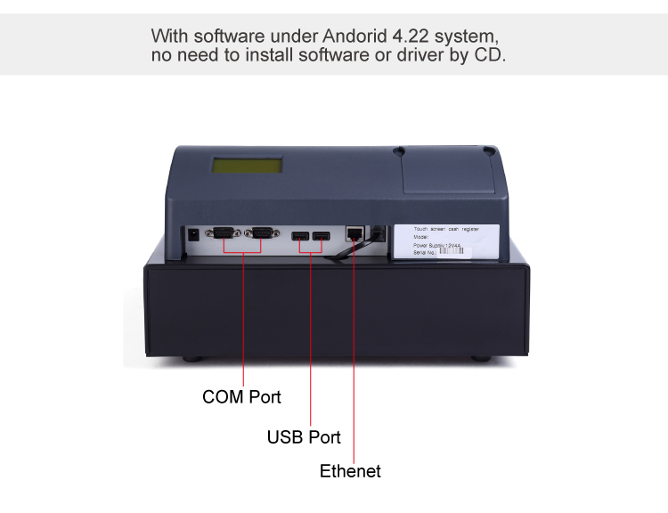 Cash Register/Drawer for Store/Shop/Market Android System with 1g RAM (0001)