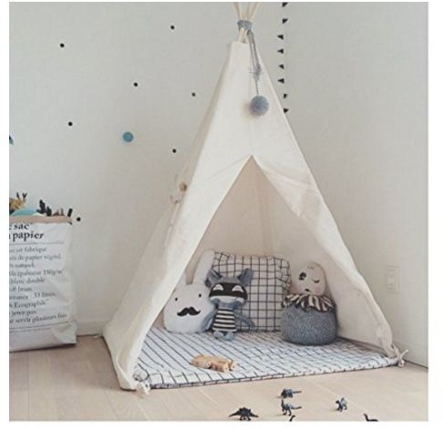 Indian Children Teepee Wooden Tent with 100% Cotton