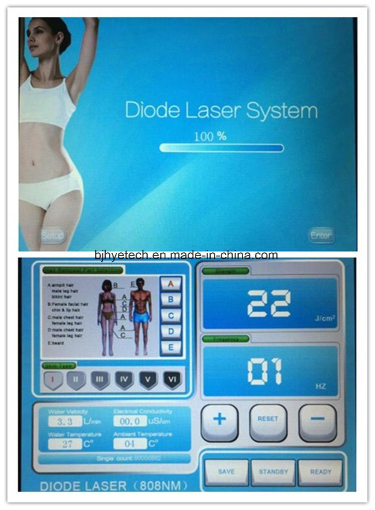 Professional 808nm Diode Laser Painless Hair Removal Machine
