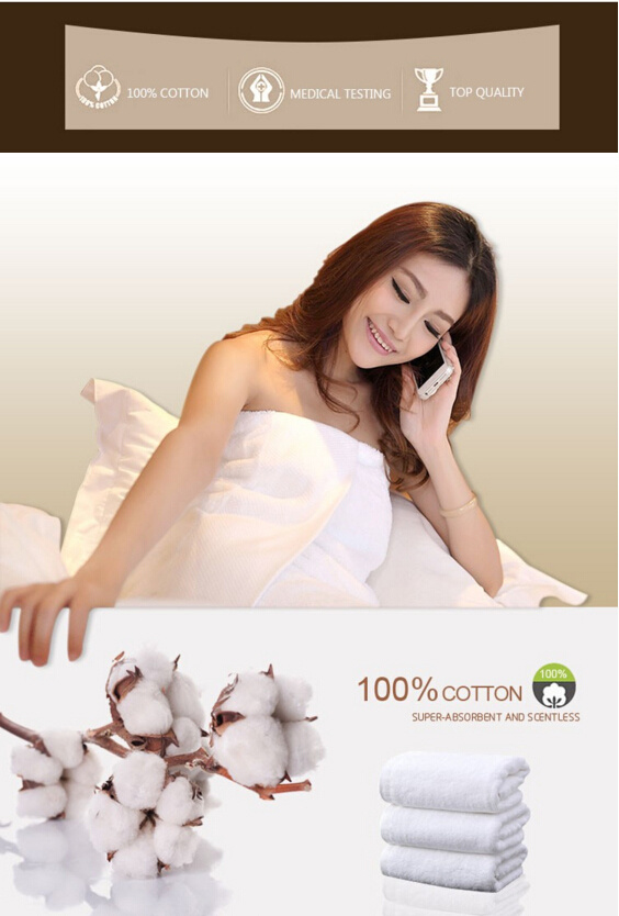 Eco-Friendly Cotton Plain Towel for Hotel Towels (DPF2433)