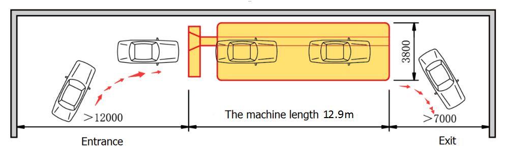 Tx-380bf China Top Quality Automatic Tunnel Car Wash Machine with Soft Brush and Dryer