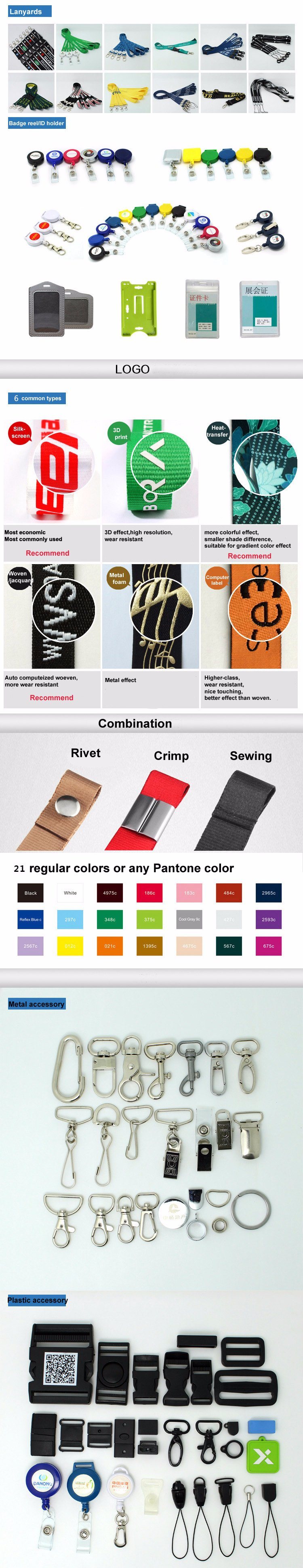 Merchandising Custom Logo Neck Lanyard Ribbon for Promotion