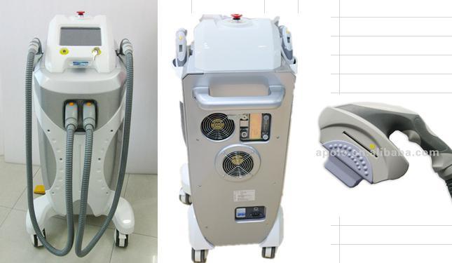 Floor Standing E-Light IPL + RF Super Hair Removal and Photorejuvenation Beauty Machine with Two Big Spot Sizes Handpiece (HS-320E)