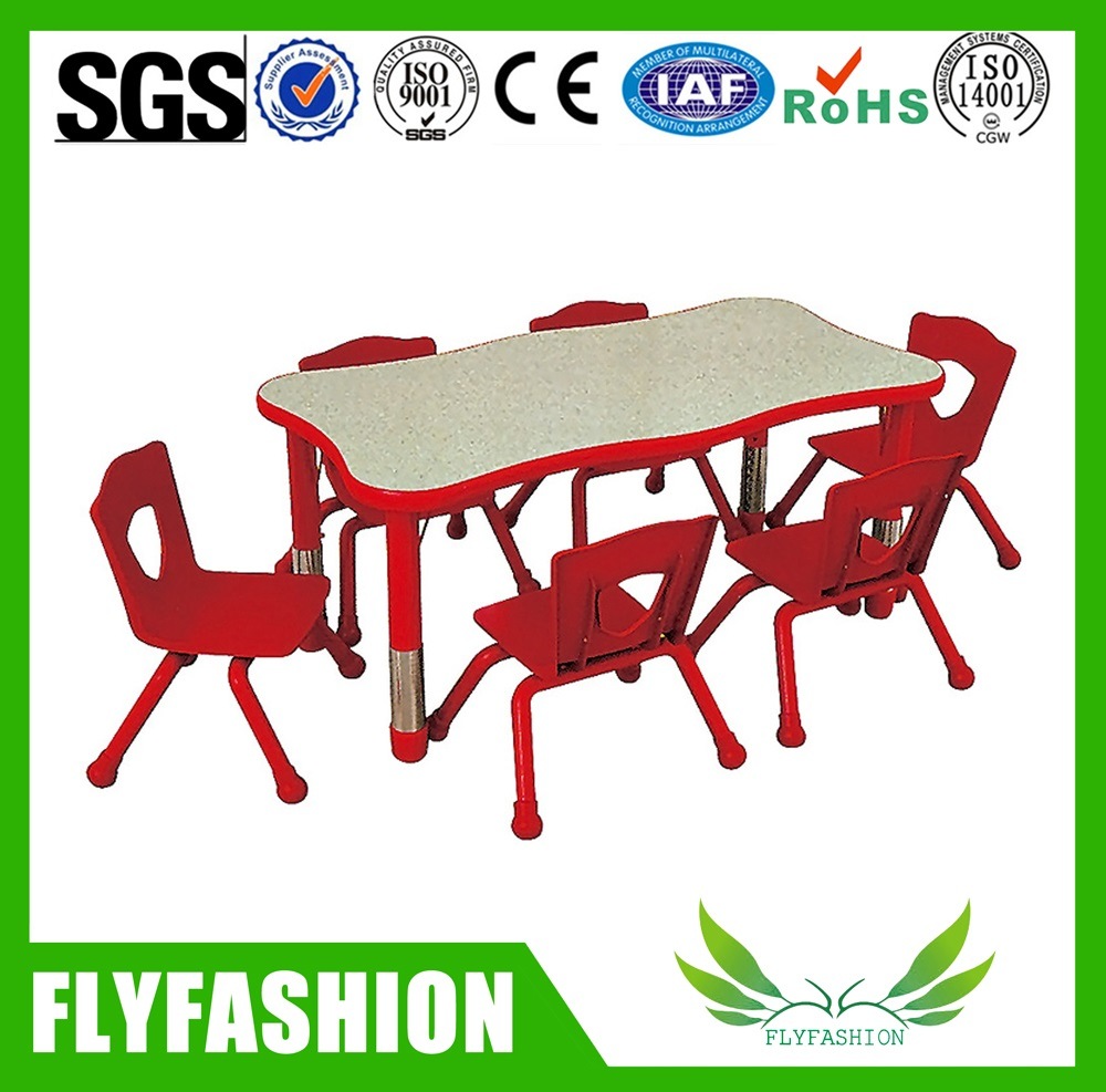 Kindergarten School Adjustable Desk with Chair for Kids