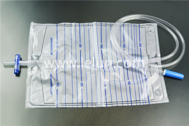 Medical Urine Drainage Bag with T Value