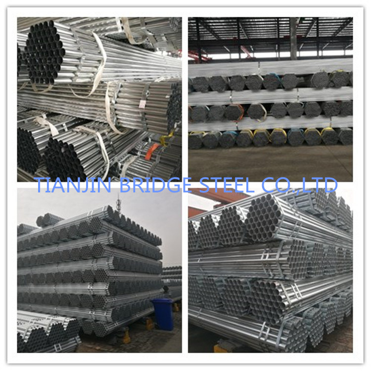 ERW Q195 Black Welded Round Galvanized Steel Pipe for Furniture Pipe