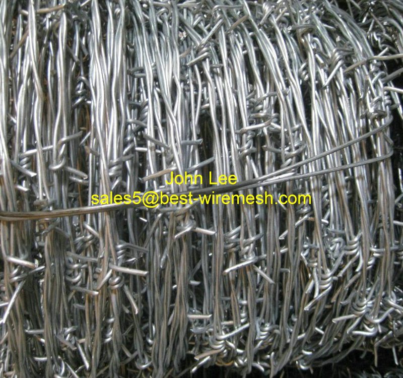 Galvanized or PVC Coated Barbed Wire