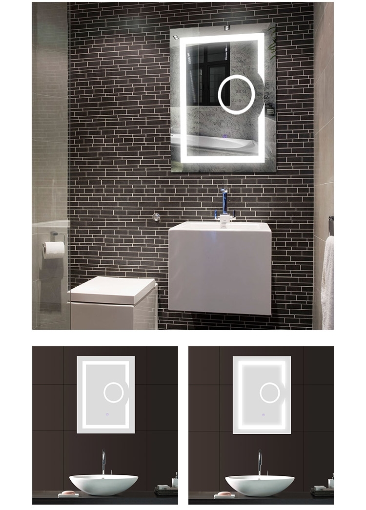 LED Bathroom Illuminated Wall Mirror 3X Magnification