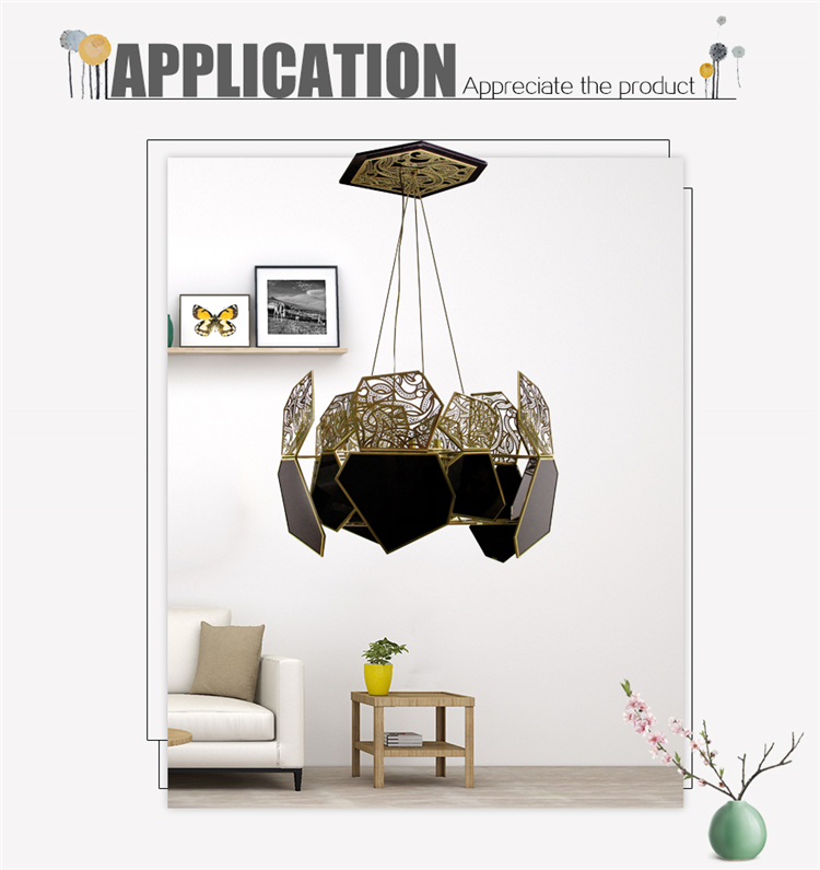 Huge Modern Metal Suspension Lamp Project Light