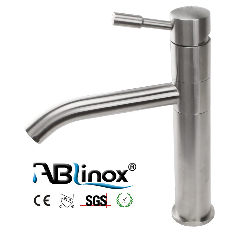 Stainless Steel Single Handle Bathroom Wash Basin Faucet
