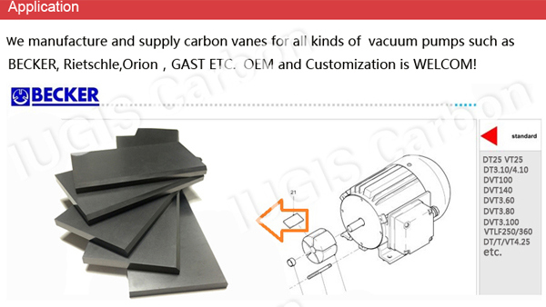 Ek60 Carbon Plate Vane for Pump Dvt2.100 90133300008 Wn124-032 China Supplier