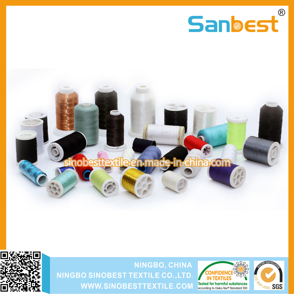 Colorful Embroidery Thread and Sewing Thread on Small Reels