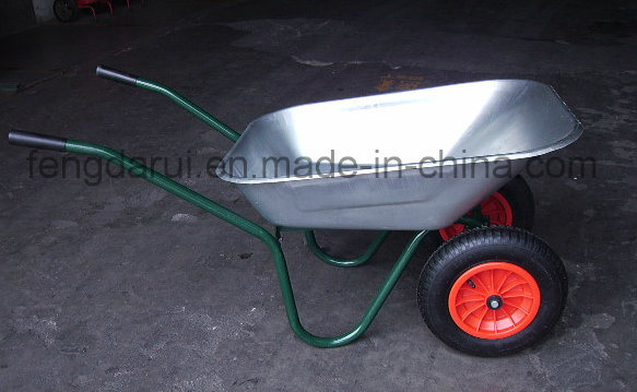 Double Wheels Metal Trolley Barrow (WB6410)