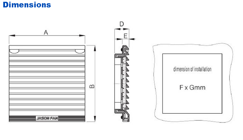 Exhaust Filter Industrial Air Filter for Ventilation (JK6622)