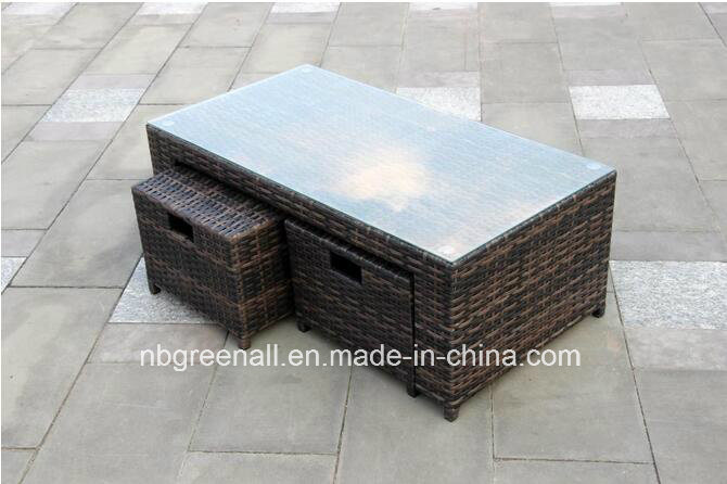 New Wide Mix Round Rattan Weaved Sofa Outdoor Garden Furniture