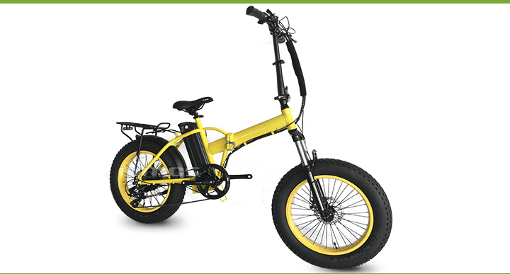 Folding 500W Energy Saving Powerful Snow Electric Bicycle