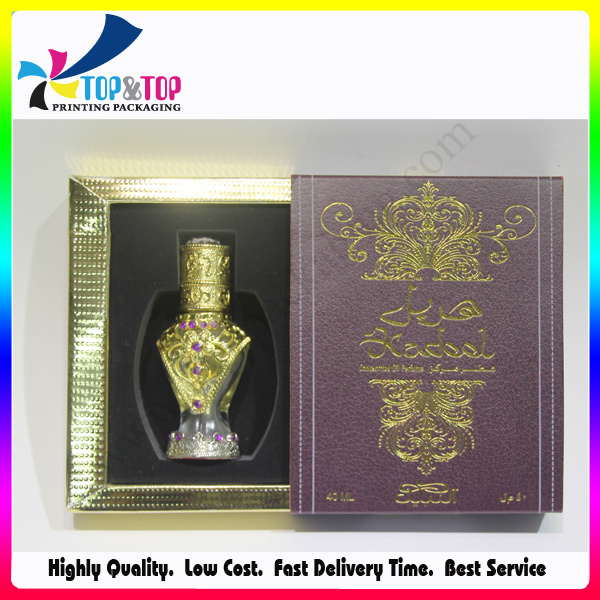 Luxury Foil Hot Stamping Slide Open Box for Perfume