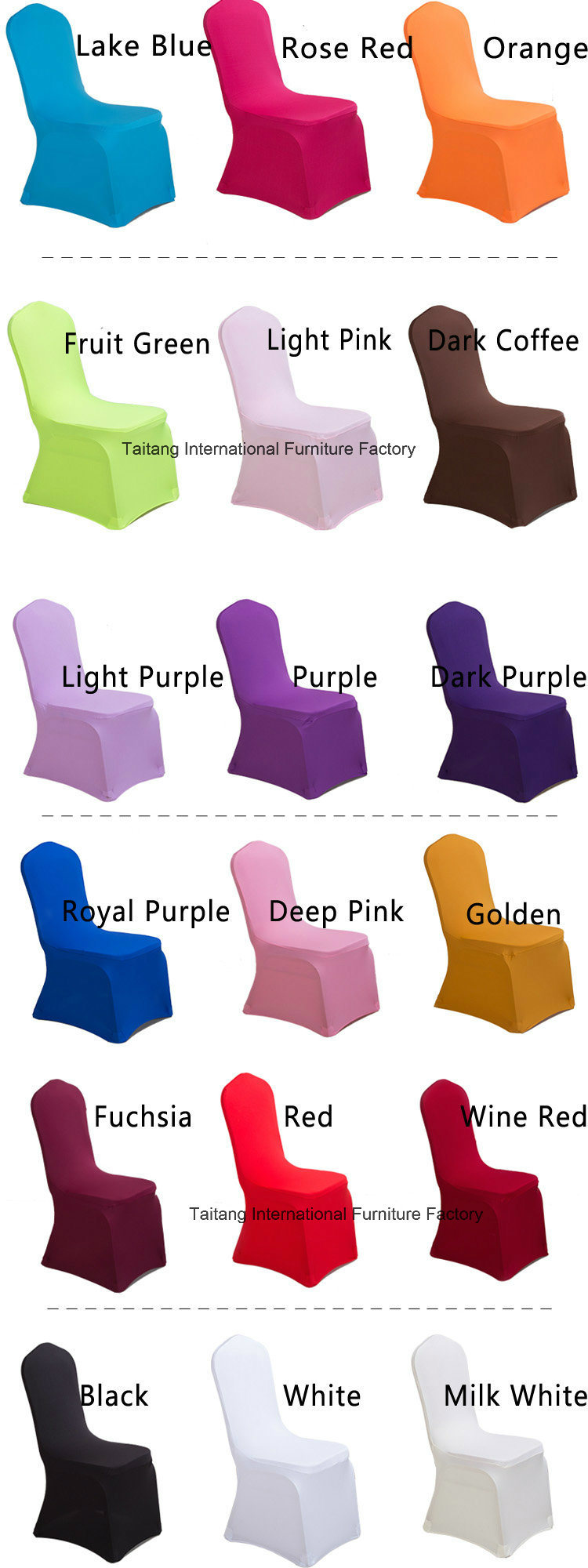 New Style Cheap Spandex Chair Cover Wholesale