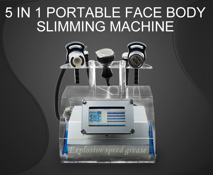 5 in 1 Ultrasound 40k Cavitation Bio Mutipolar RF Radio Frequency Body Slimming Freeze Fat Weight Loss Beauty Machine
