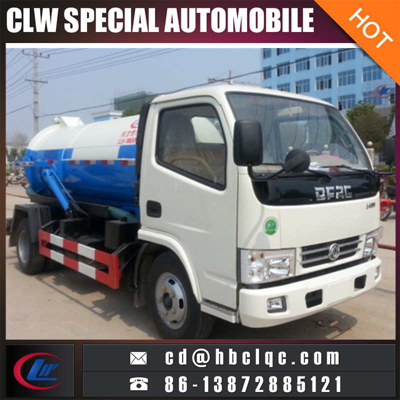 Dongfeng 5m3 4ton Sewage Disposal Truck Sewage Disposal Tank Truck