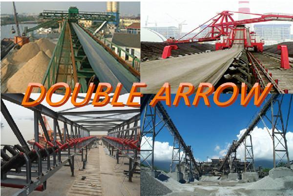 Double Arrow Steel Roller, Through Roller, Belt Conveyor Roller