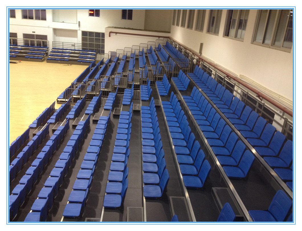 2018 China University Basketball Portable Plastic Chair Retractable Bleachers