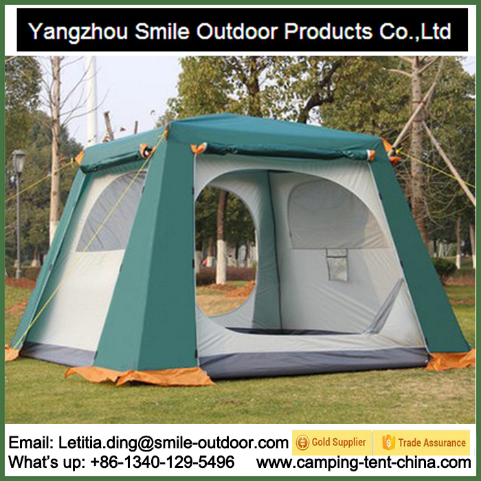 4 Person Waterproof Market Modern Square Camouflage Family Camping Tent