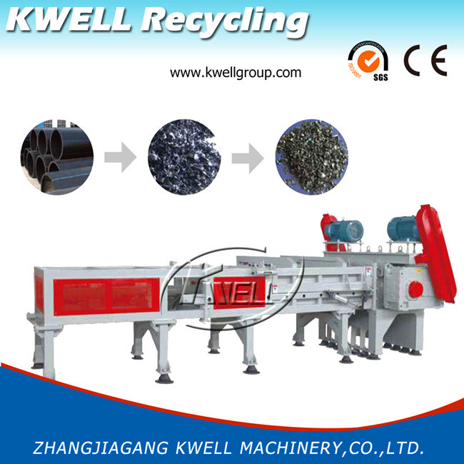 Large Diameter Pipe Shredder with Crusher/Single Shaft Shredder/Plastic Crusher