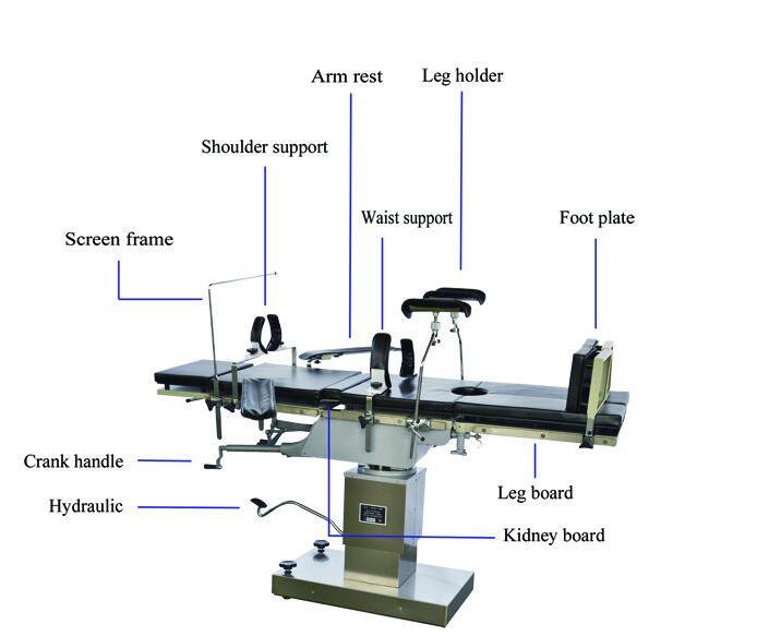 Ysot-3008c Hydraulic Operation Surgical Equipment Operating Table