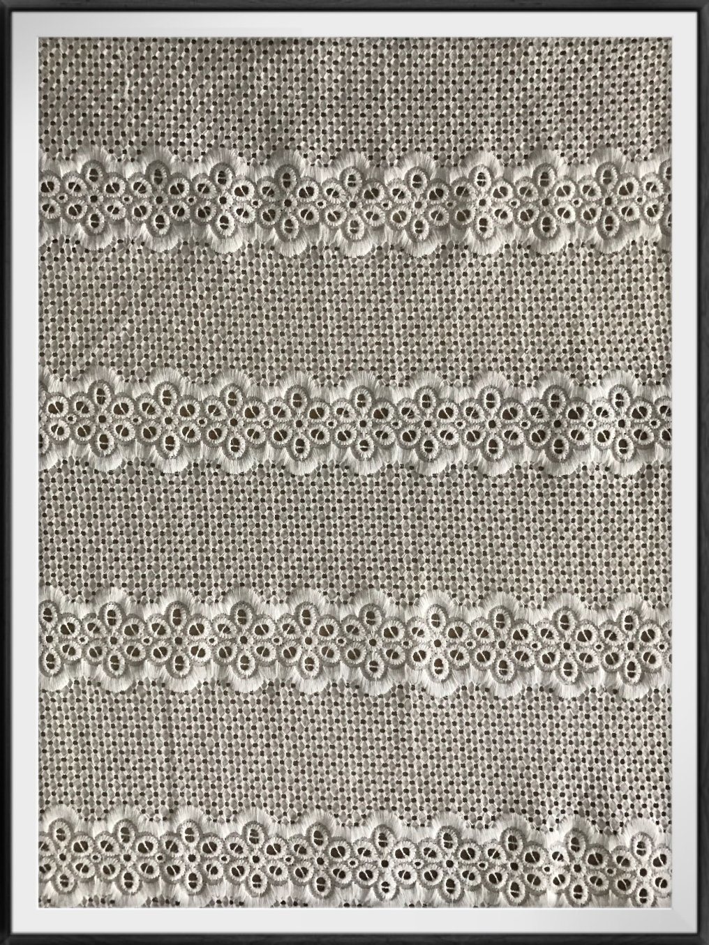 Fation Cotton Fabric Delicate Cotton Eyelet Lace