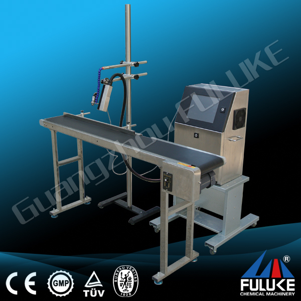 Fuluke Automatic Bottle Date Code Printing Machine with Conveyor Belt